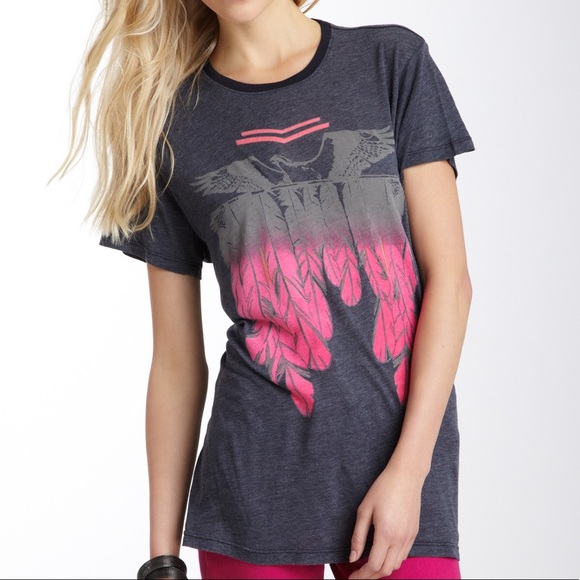 Wildfox Tops - Wildfox Couture Hawk Feather Oversized Tee